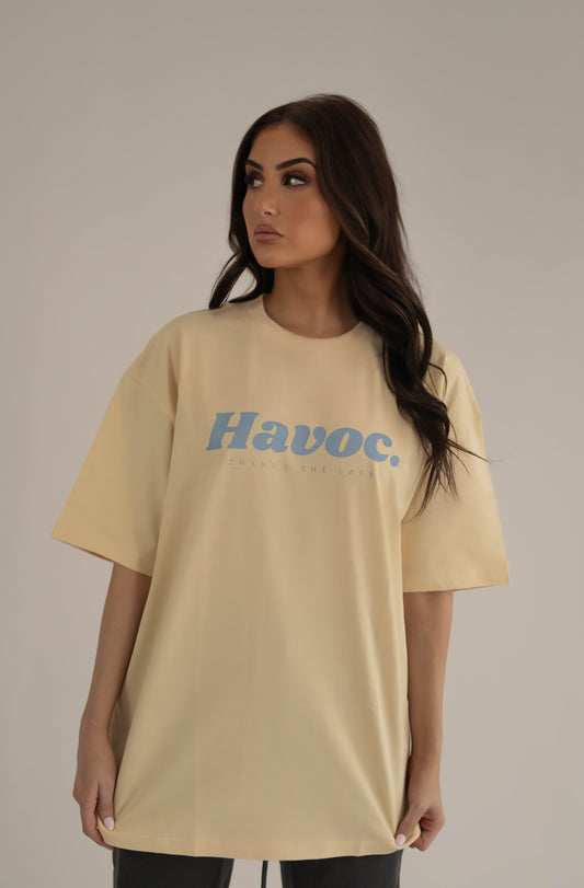 Havoc Unisex Tee - Pale Yellow