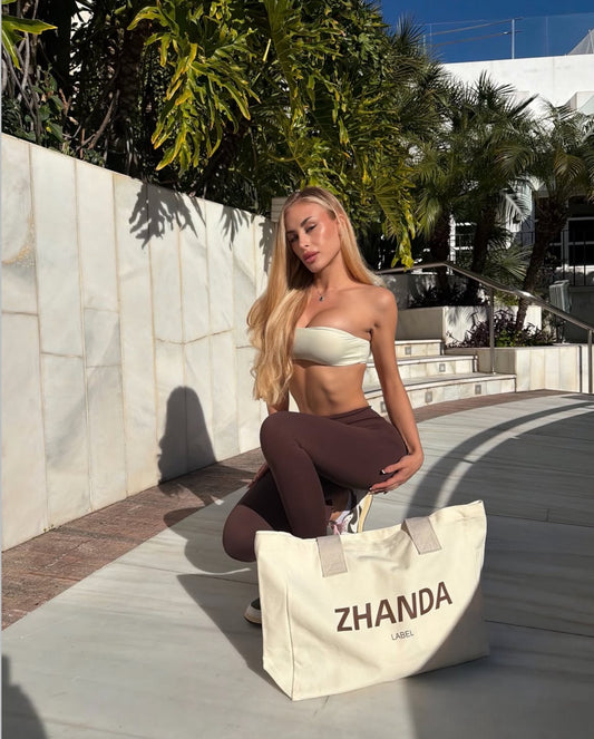 Zhanda Tote Bag - Off-White Canvas