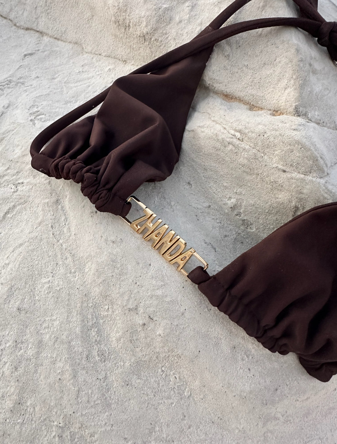 Koh Tao Bikini Top - Dark Brown