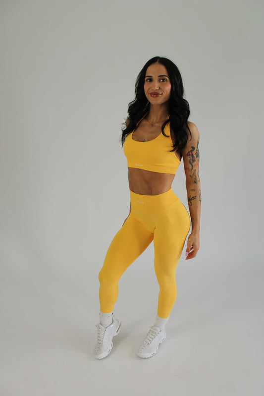 Vee Scrunch Leggings - Mango