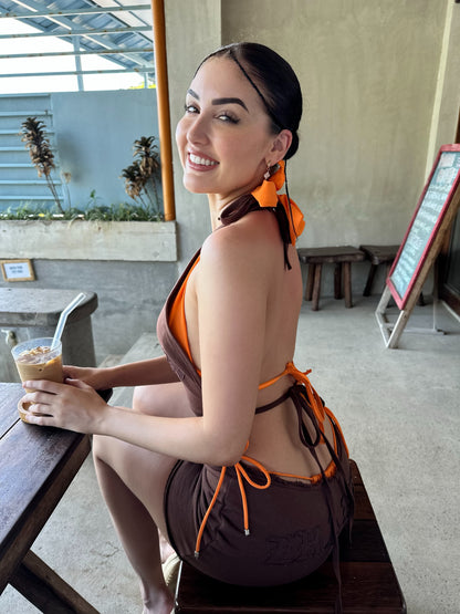 Brat Dress - Chocolate Brown