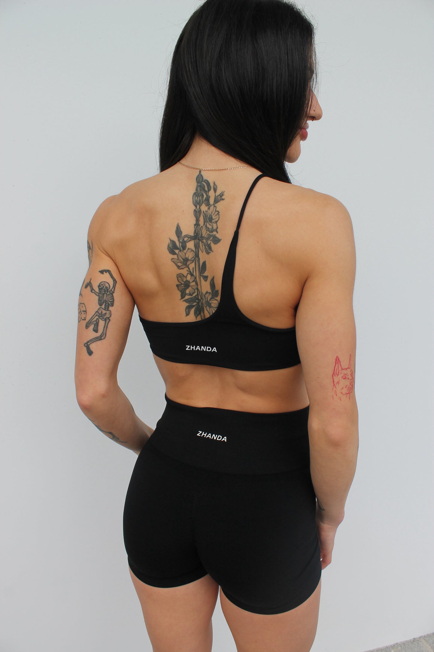 Swerve One Shoulder Crop - Black