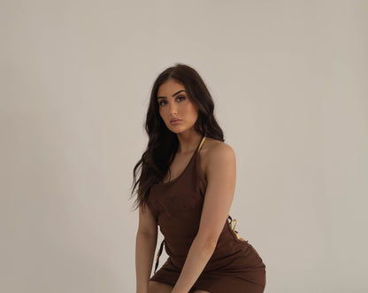 Brat Dress - Chocolate Brown