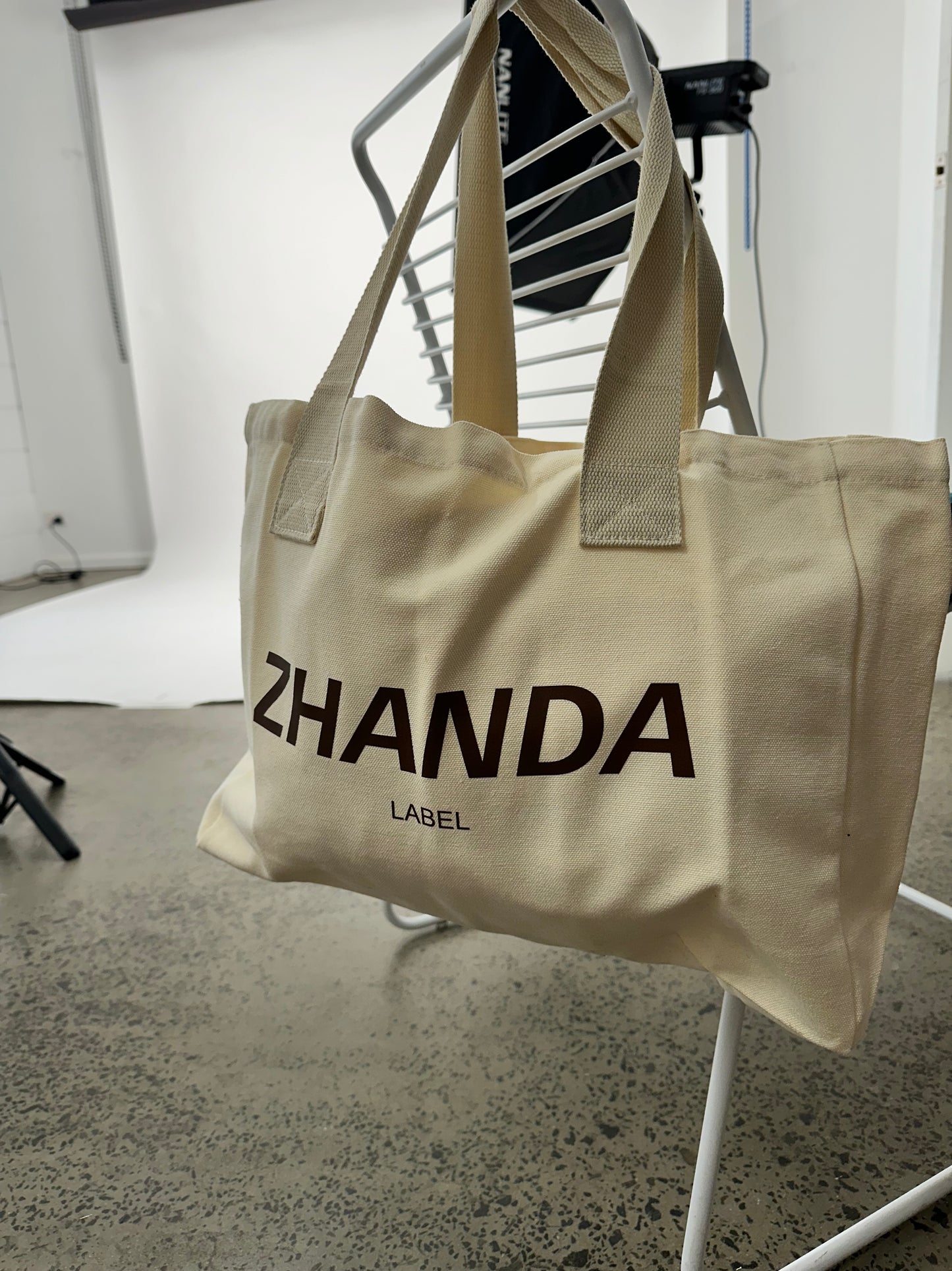 Zhanda Tote Bag - Off-White Canvas