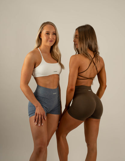 Zhanda II Scrunch Shorts - Blue Grey