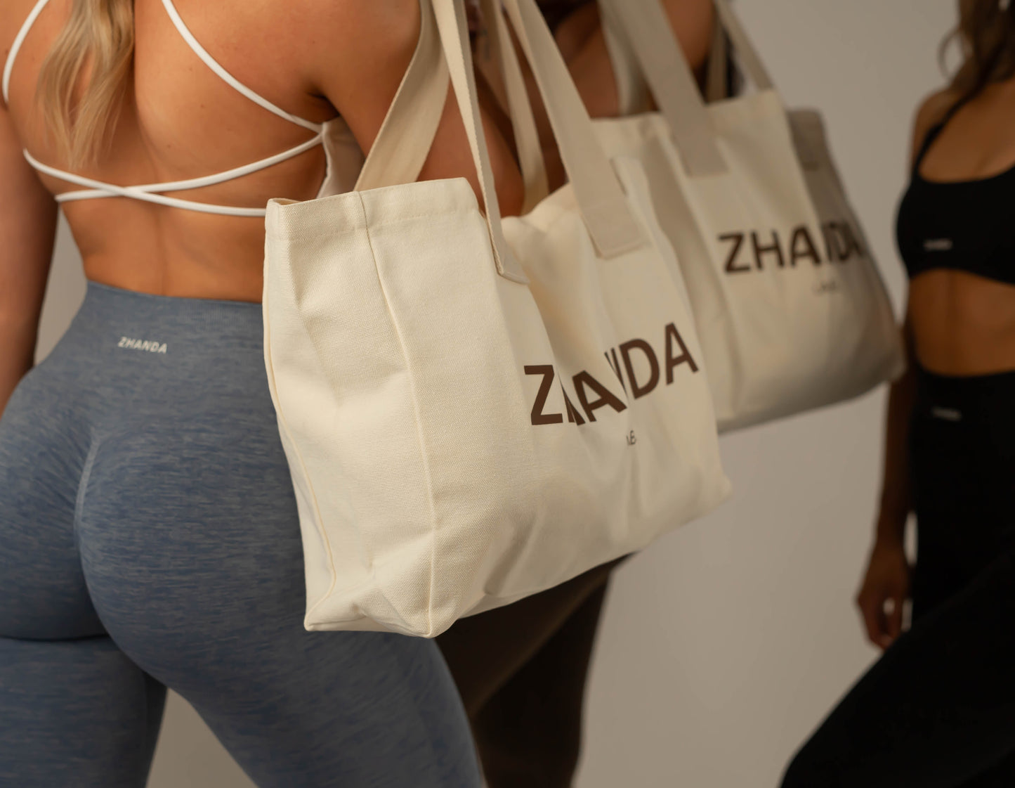 Zhanda Tote Bag - Off-White Canvas