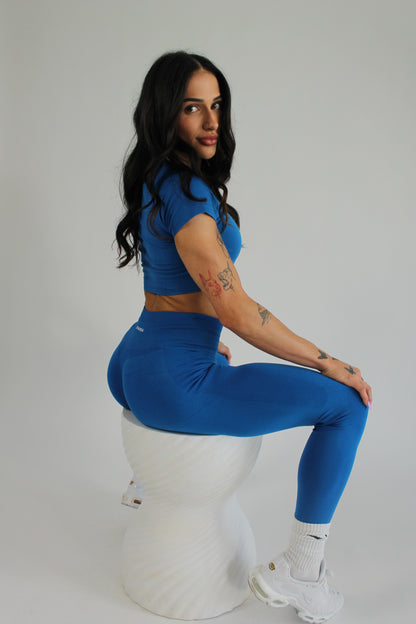 Zhanda Scrunch Leggings - Cobalt Blue