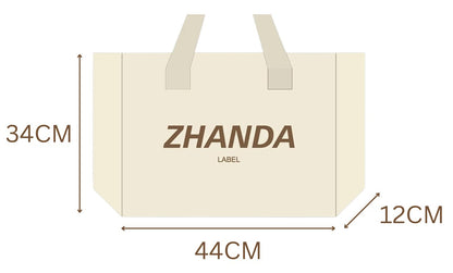 Zhanda Tote Bag - Off-White Canvas