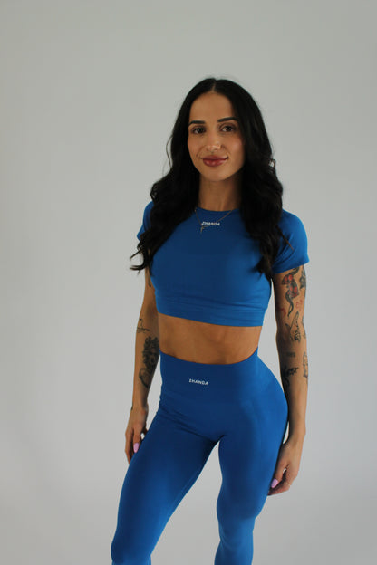 Zhanda Scrunch Leggings - Cobalt Blue