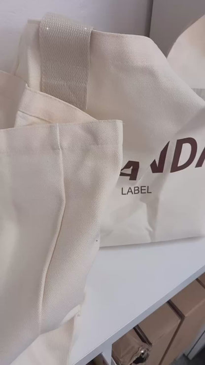 Zhanda Tote Bag - Off-White Canvas