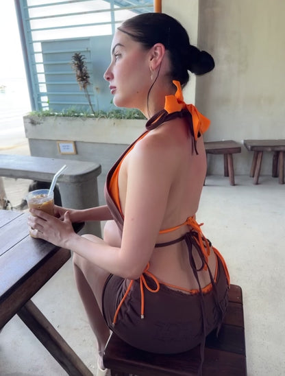 Brat Dress - Chocolate Brown